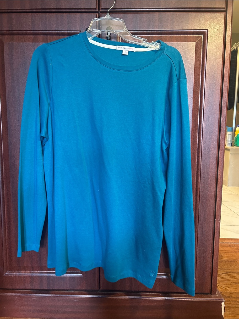 Isaac Mizrahi Teal Long Sleeve Tee